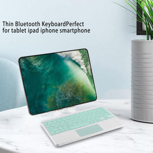 Custom Language TouchPad Keyboard Mouse For IOS Android Windows Tablet For iPad Air 4 5 Mini 6 Pro 11 10th Gen Samsung Tab S9 FE S8 S7 A9+ A8 A7 - 图片 2