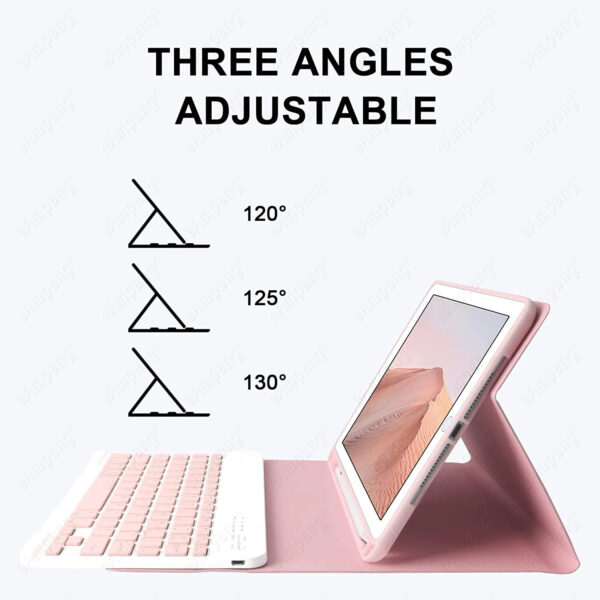 Keyboard Case for iPad Pro 11 2018-2022 A1979 A2228 A2301 A2435 AZERTY Russian Korean Cover - 图片 3