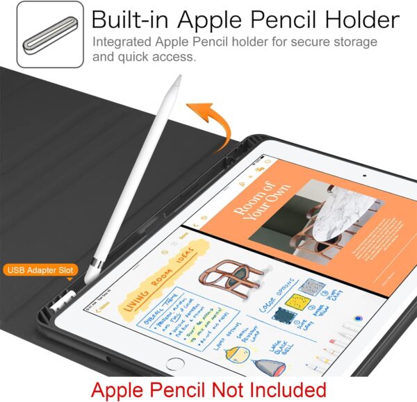 Keyboard Case for iPad Air 4 4th Air 5 5th Air 6 M2 Korean Portuguese Russian Cover - 图片 3