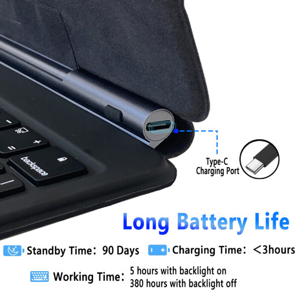 Magic Keyboard for Huawei MatePad Pro 12.6 inch Russian Korean Spanish AZERTY Portuguese German Hebrew Arabic Backlit Keyboard - 图片 5