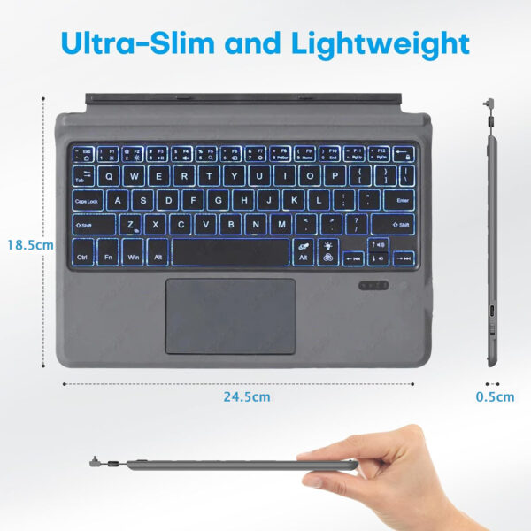Support Bluetooth Keyboard for Microsoft Surface Go 1 2 3 4 Keyboard Russian Spanish Arabic Hebrew Korean French AZERT - 图片 3
