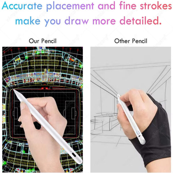 For Apple iPad Pencil 2 Stylus Pen iPad Pro 11 12.9 2021 2022 10.2 7th 8th 9th 10th Gen mini 5 6 Air 3 4 5 10.9 Tilt Pressure - 图片 5