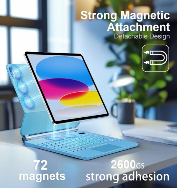 Magic Keyboard for iPad Pro 11 inch 2018- 2022 iPad Air4 Air 5 Air 6 11 2024 10th 10.9 2022 Floating Stand Bluetooth Keyboard - 图片 3