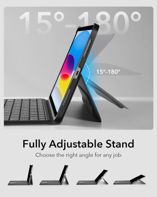 Magic Case For iPad 10th 10.9 2022 A2777 A2696 A2757Keyboard Arabic Spanish Rainbow Backlit Keyboard - 图片 4