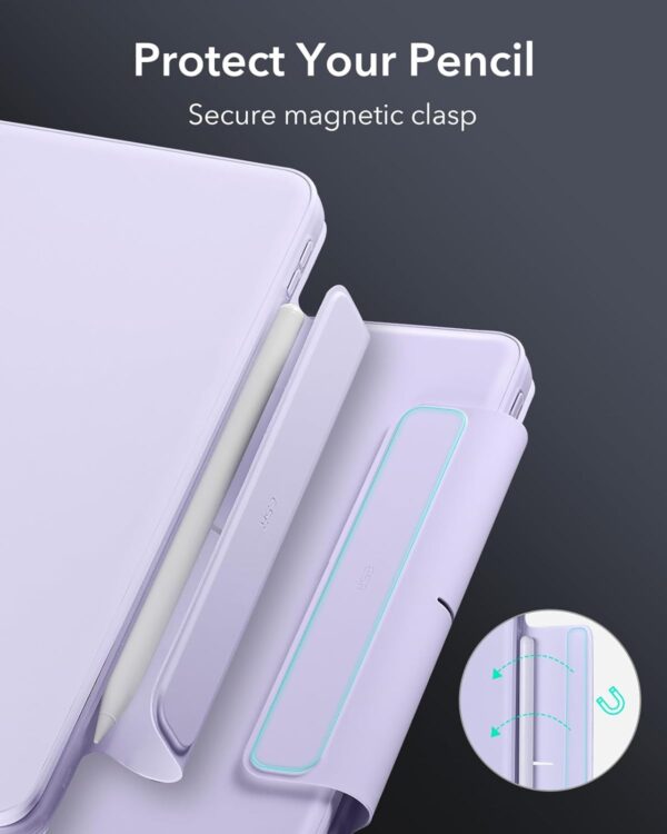 Magic Keyboard For iPad Air 11 6th M2 Air 4th 5th Pro 11 2018-2022 Korean Arabic Spanish Rainbow Backlit TouchPad Keyboard - 图片 9