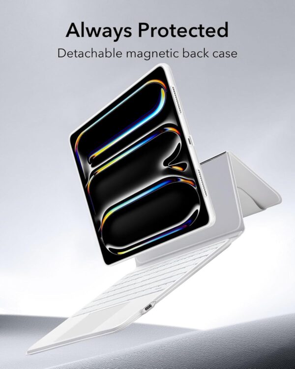 Magic Case Keyboard For iPad Pro 11 2024 M4 A2837 A3006 A2836 Arabic Spanish Rainbow Backlit Keyboard - 图片 5