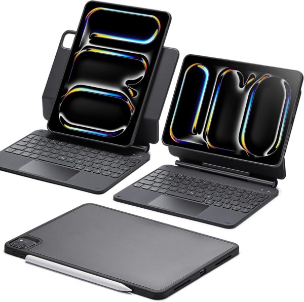 Magic Keyboard For iPad Pro 11 2024 M4 A2837 A3006 A2836 Korean Arabic Spanish Rainbow Backlit TouchPad Keyboard - 图片 11