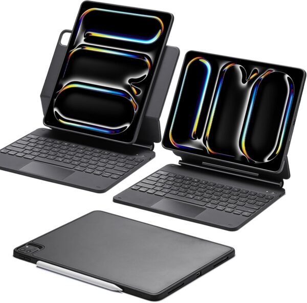 Magic Keyboard For iPad Pro 13 M4 A2926 A3007 A2925 Korean Arabic Spanish Rainbow Backlit TouchPad Keyboard - 图片 10