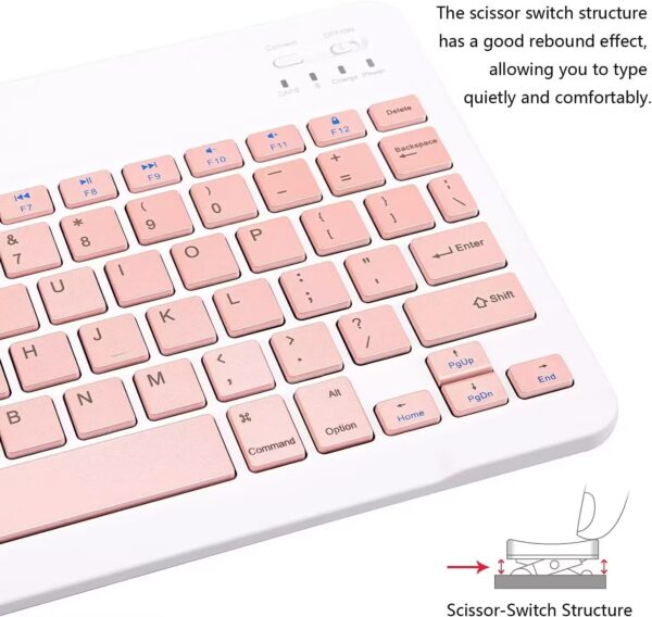 Custom Language Keyboard Mouse For IOS Android Windows Tablet For iPad Air 4 5 Mini 6 Pro 11 10th Gen Samsung Tab S9 FE S8 S7 A9+ A8 A7 - 图片 4