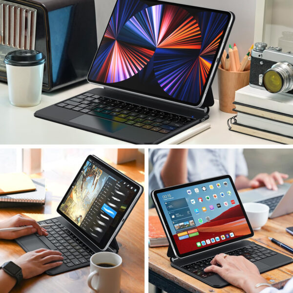 Magic Keyboard for iPad Pro 12.9 Folio Keyboard Spanish AZERTY Korean Portuguese Hebrew - 图片 5