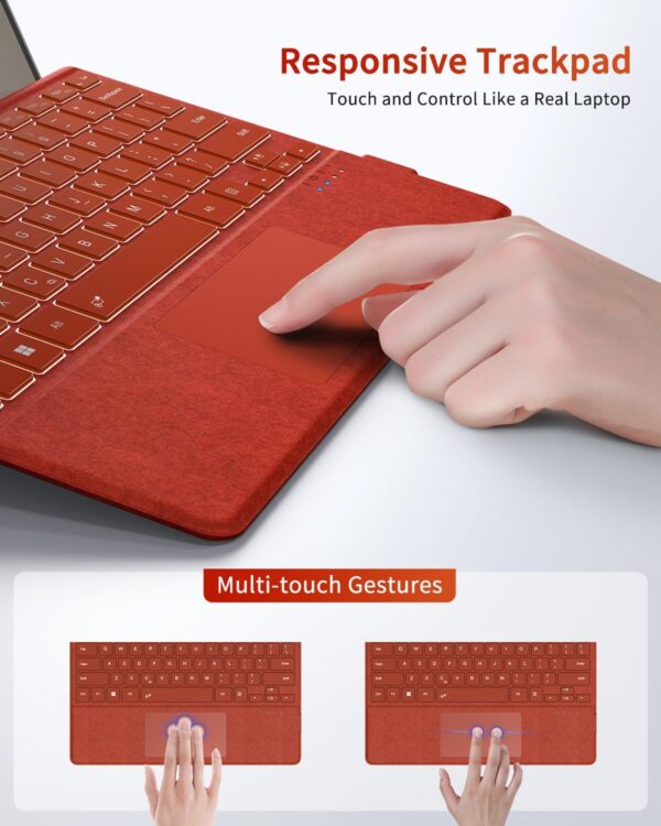 Support Bluetooth Keyboard for Microsoft Surface Pro 3 4 5 6 7 Keyboard Russian Spanish Arabic Hebrew Korean French AZERT - 图片 2