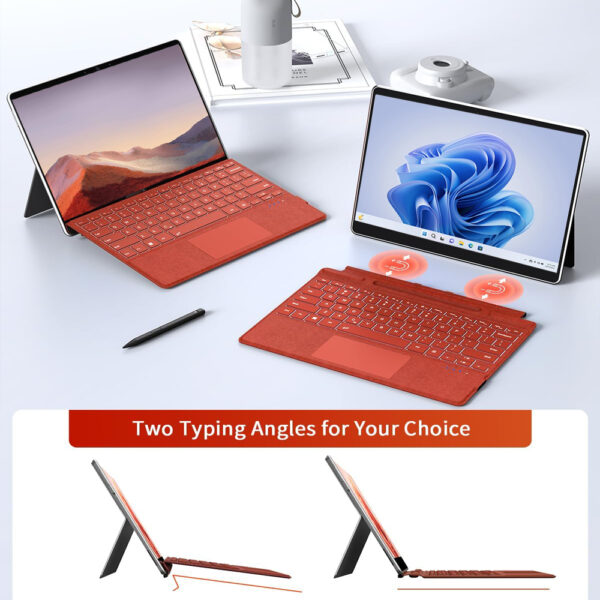 Support Bluetooth Keyboard for Microsoft Surface Pro 3 4 5 6 7 Keyboard Russian Spanish Arabic Hebrew Korean French AZERT - 图片 4