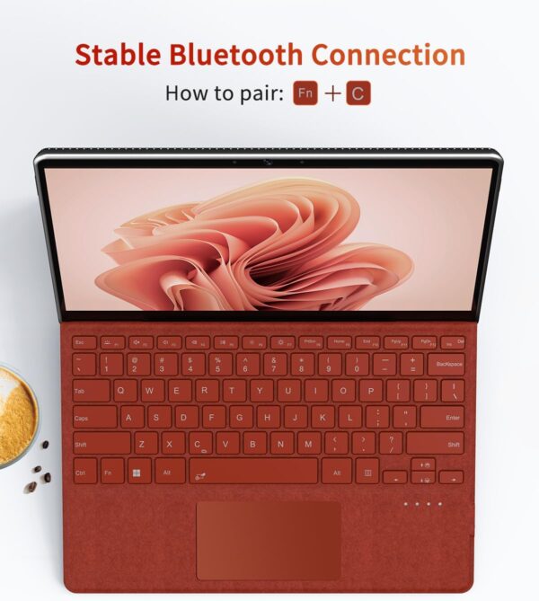 Support Bluetooth Keyboard for Microsoft Surface Pro 3 4 5 6 7 Keyboard Russian Spanish Arabic Hebrew Korean French AZERT - 图片 3