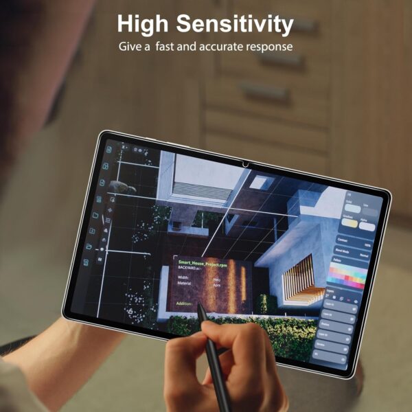 Screen Protector for Galaxy Tab S10 Plus/S9 Plus/S9 FE Plus/S7 FE 5G/S8 Plus 12.4'',Tempered Glass for Samsung Galaxy Tablet S10+/S9 Plus/S7 FE - 图片 5