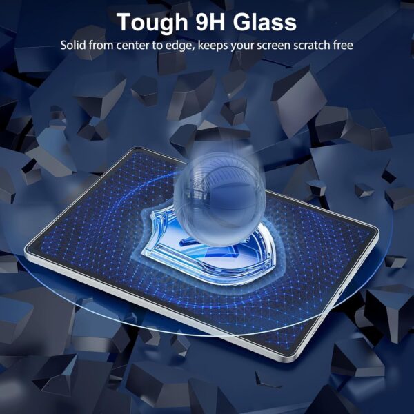 Screen Protector for Galaxy Tab S10 Plus/S9 Plus/S9 FE Plus/S7 FE 5G/S8 Plus 12.4'',Tempered Glass for Samsung Galaxy Tablet S10+/S9 Plus/S7 FE - 图片 6