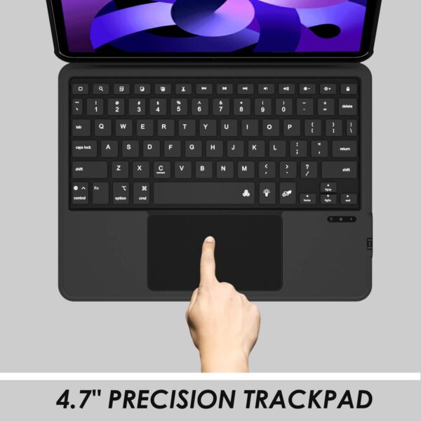 Magic Case For iPad Pro 12.9 2018-2022 3rd A1876 4th A2229 5th A2378 6th A2436 Air 13 M2 2024 A2903 Spanish Korean Arabic Russian Backlit Keyboard - 图片 4