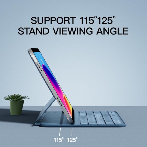 Magic Case For iPad 10th 10.9 2022 A2777 A2696 A2757 Keyboard Arabic Spanish Keyboard - 图片 4
