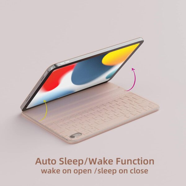 Magic Case For iPad 10th 10.9 2022 A2777 A2696 A2757 Keyboard Spanish Arabic Keyboard - 图片 5