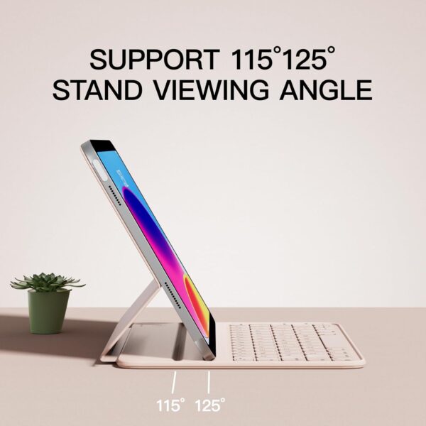 Magic Case For iPad 10th 10.9 2022 A2777 A2696 A2757 Keyboard Spanish Arabic Keyboard - 图片 4