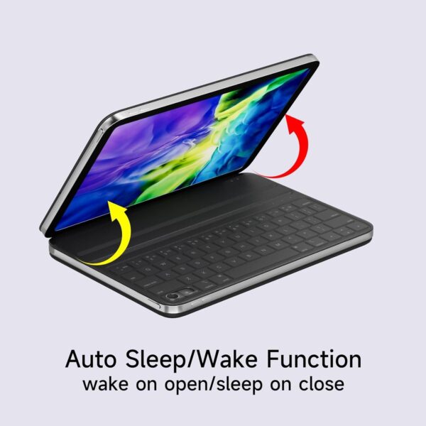 Magic Case For iPad Pro 11 2018-2022 Air 4th 5th Air 11 M2 2024 A2899 A1979 A2228 A2301 A2435 A2324 A2588 Spanish Korean Arabic RussianKeyboard - 图片 4
