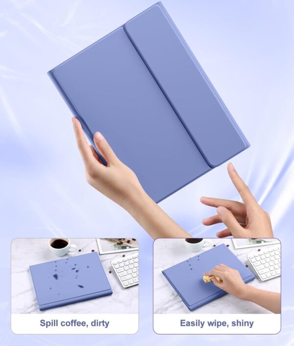 TouchPad Backlit Keyboard Case for iPad 9.7 Air 2 3 4th 5th 6th iPad 10.2 7th 8th 9th 10th Gen 10.9 Pro 10.5 2017 Pro 11 2018-2022 Pro 11 2024 Custom Korean AZERTY Spanish Cover Shell Pen Slot - 图片 4