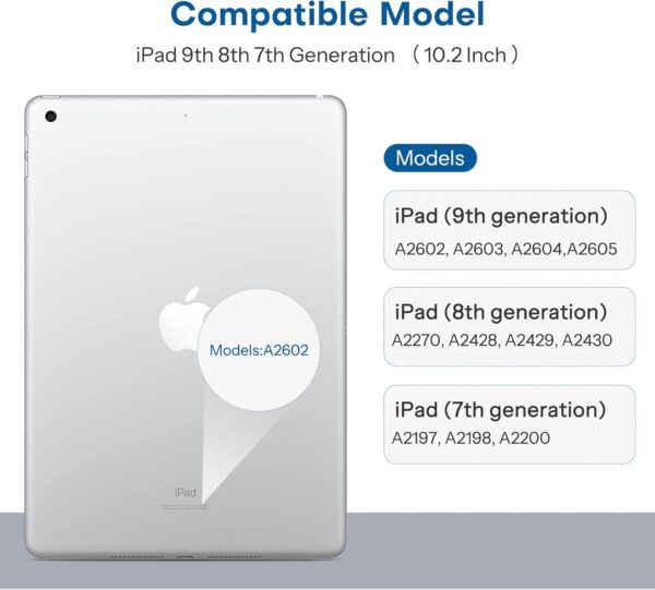 Pack Screen Protector for iPad 9th 8th 7th Generation 10.2 Inch 2021/2020/2019 Model Tempered Glass for iPad 10.2 - 图片 2