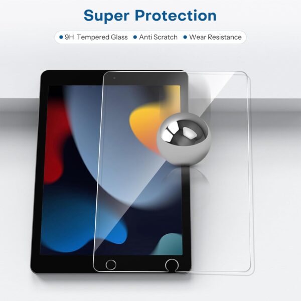 Pack Screen Protector for iPad 9th 8th 7th Generation 10.2 Inch 2021/2020/2019 Model Tempered Glass for iPad 10.2 - 图片 3