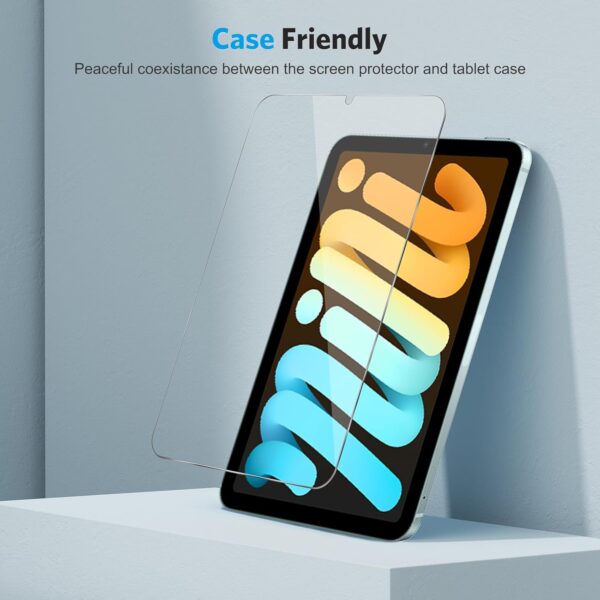 Protector for iPad Mini 7/6 (7th/6th Generation, 8.3 Inch), Tempered Glass for iPad Mini A17 Pro 7th Gen 2024 /iPad Mini 7th 2024/iPad Mini 6th 2021, High Definition - 图片 7