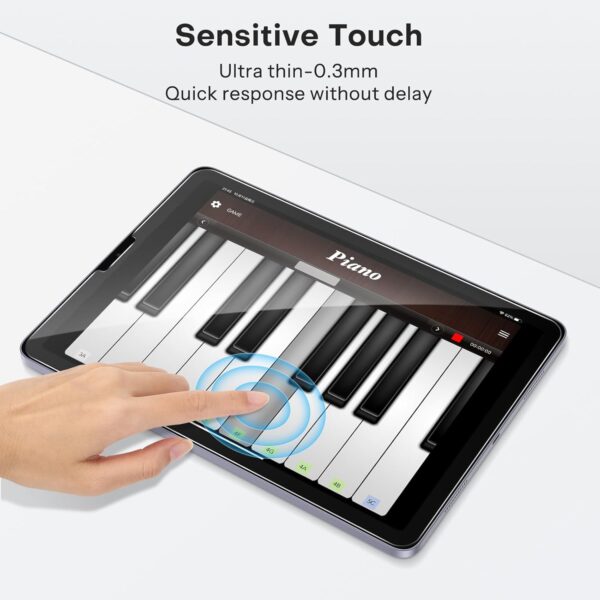 Screen Protector for iPad Air 5th 4th Generation (Air 5/4, 10.9 Inch, 2022/2020) iPad Pro 11 Inch (2022/2021/2020/2018) Tablet - Tempered Glass, Case Friendly, Apple Pencil Compatible - 图片 6