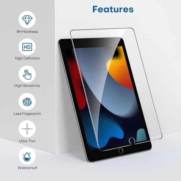 Pack Screen Protector for iPad 9th 8th 7th Generation 10.2 Inch 2021/2020/2019 Model Tempered Glass for iPad 10.2 - 图片 7