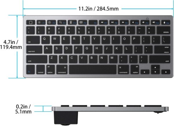 Bluetooth Keyboard for iPad 10th Generation iPad 10.2 (9th/8th/7th) iPad Pro 13/12.9/11 inch iPad Air 13/11 inch iPad Air 5th/4th Gen iPad Mini - 图片 5