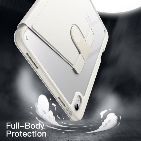 Rotating Case for iPad 10th 10.9 2022 Model 10th Generation with Pencil Holder 360 Degree Rotation Protective Stand Cover Clear Back - 图片 6