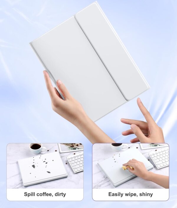 TouchPad Backlit Keyboard Case for  iPad 10.2 7th 8th 9th 9.7 Air 2 3 4th 5th 6th 10th Gen 10.9 2022 Pro 10.5 2017 Pro 11 2018-2022 Pro 11 2024 Custom Korean AZERTY Spanish Cover Shell Pen Slot - 图片 4
