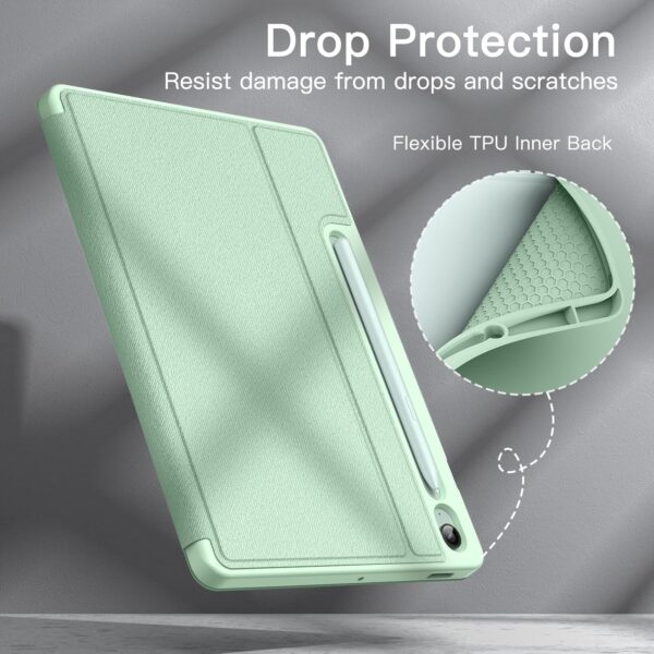 Case for Samsung Galaxy Tab S9 FE 10.9-Inch with S Pen Holder Slim Folio Stand Protective Tablet Cover Multi-Angle Viewing - 图片 6