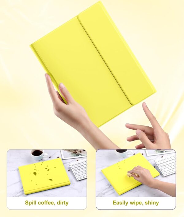 TouchPad Backlit Keyboard Case for iPad Air 2 3 4th 5th 6th Pro 10.5 2017 10th Gen 10.9 2022 10.2 7th 8th 9th 9.7 Pro 11 2024 Pro 11 2018-2022 Custom Korean AZERTY Spanish Cover Shell Pen Slot - 图片 4