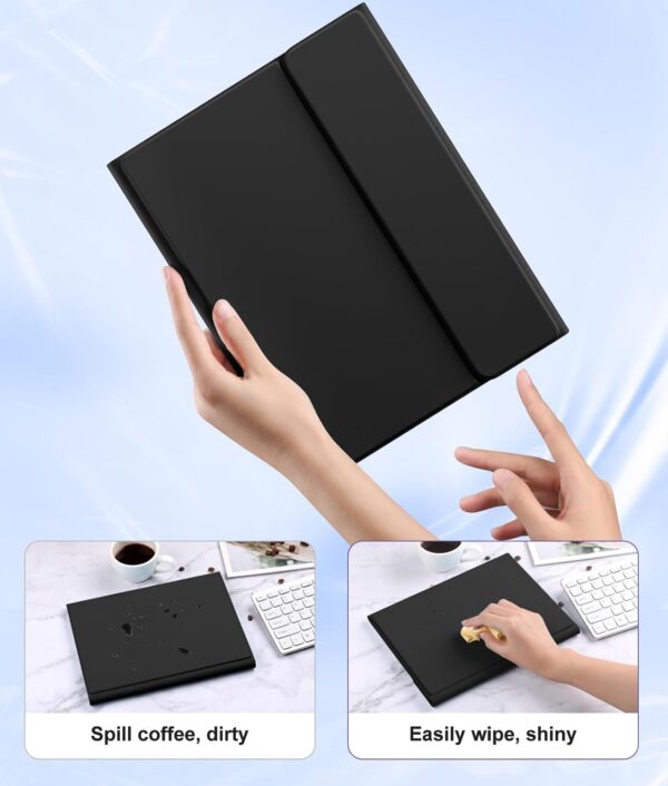 TouchPad Backlit Keyboard Case for iPad Air 2 3 4th 5th 6th Pro 10.5 2017 iPad 10th Gen 10.9 2022 10.2 7th 8th 9th 9.7 Pro 11 2024 Pro 11 2018-2022Custom Korean AZERTY Spanish Cover Shell Pen Slot - 图片 2