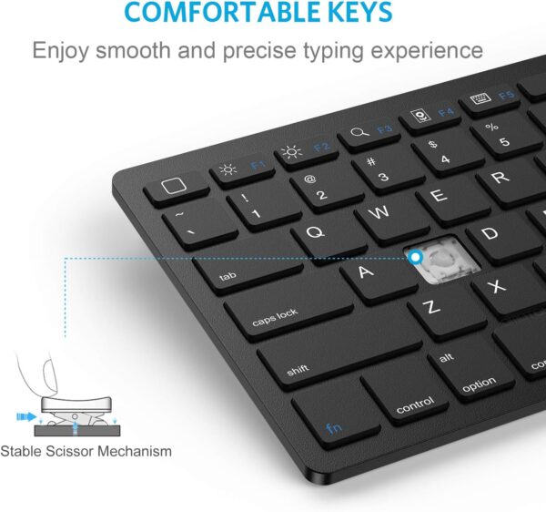Bluetooth Keyboard for iPad 10th Generation iPad 10.2 (9th/8th/7th) iPad Pro 13/12.9/11 inch iPad Air 13/11 inch iPad Air 5th/4th Gen iPad Mini - 图片 10